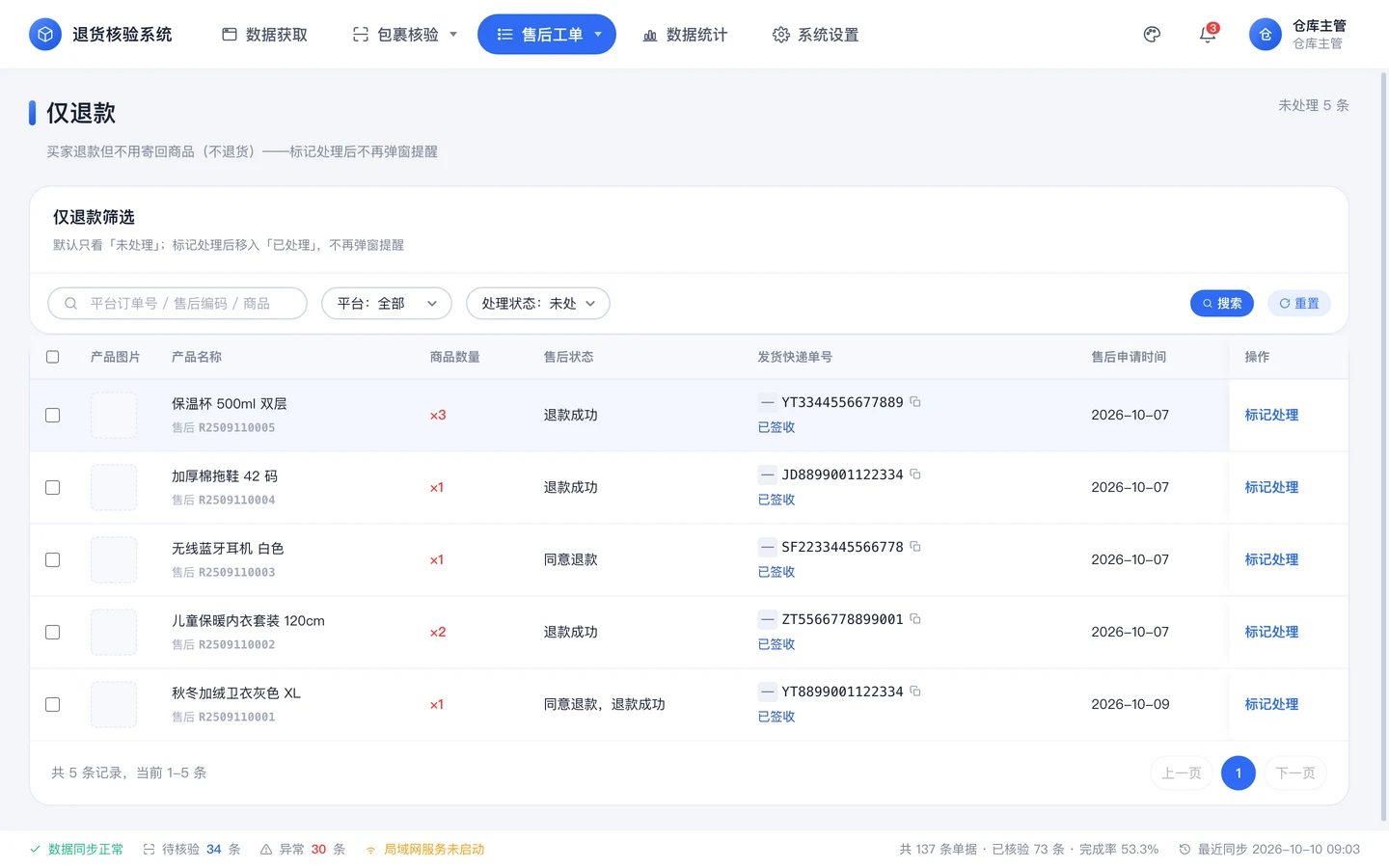 仅退款